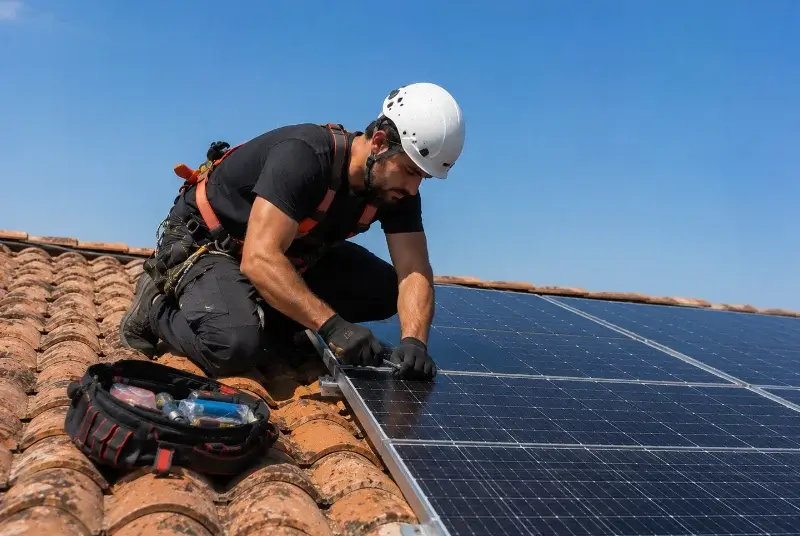 Maintenance et monitoring de panneaux solaires à Campagnan